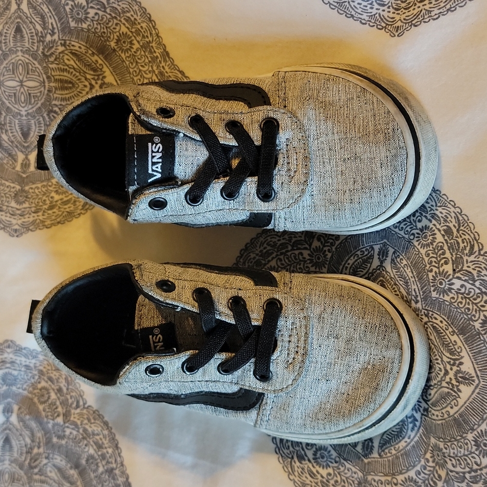 Toddler vans elastic lace slip on